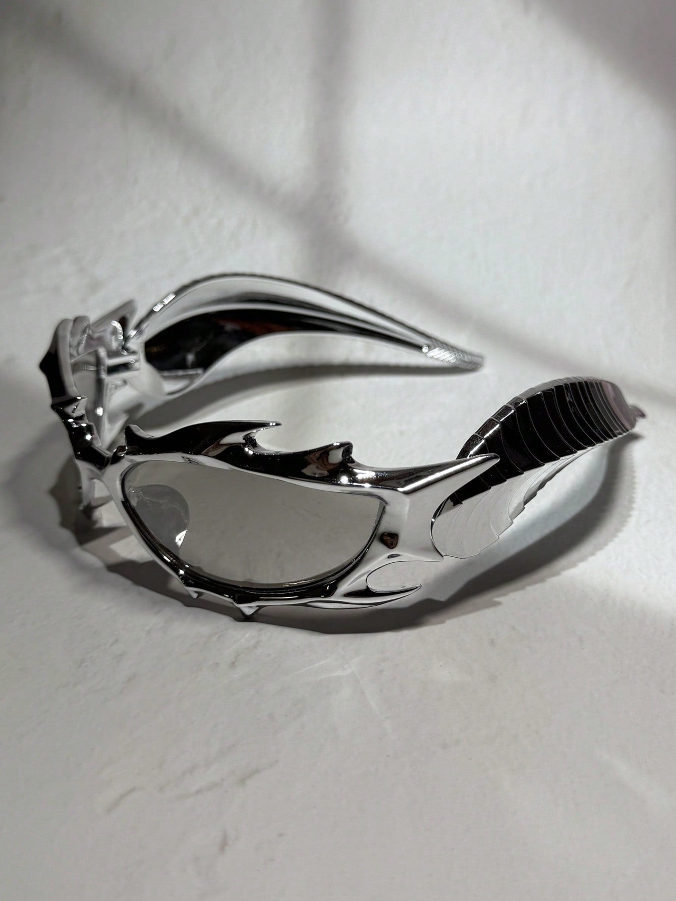 3D Printed Cyberpunk Dragon Horn Sci-Fi Glasses