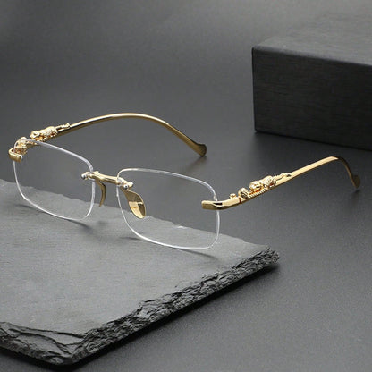 Small Box Square Personalized Metal Ocean Fashion Glasses