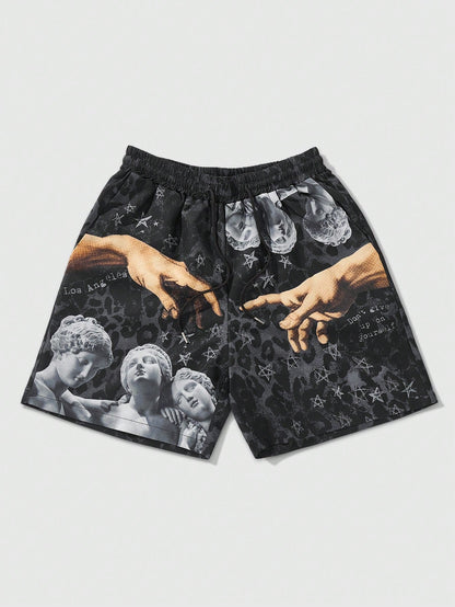 Men's Street Life Printed Woven Summer Shorts