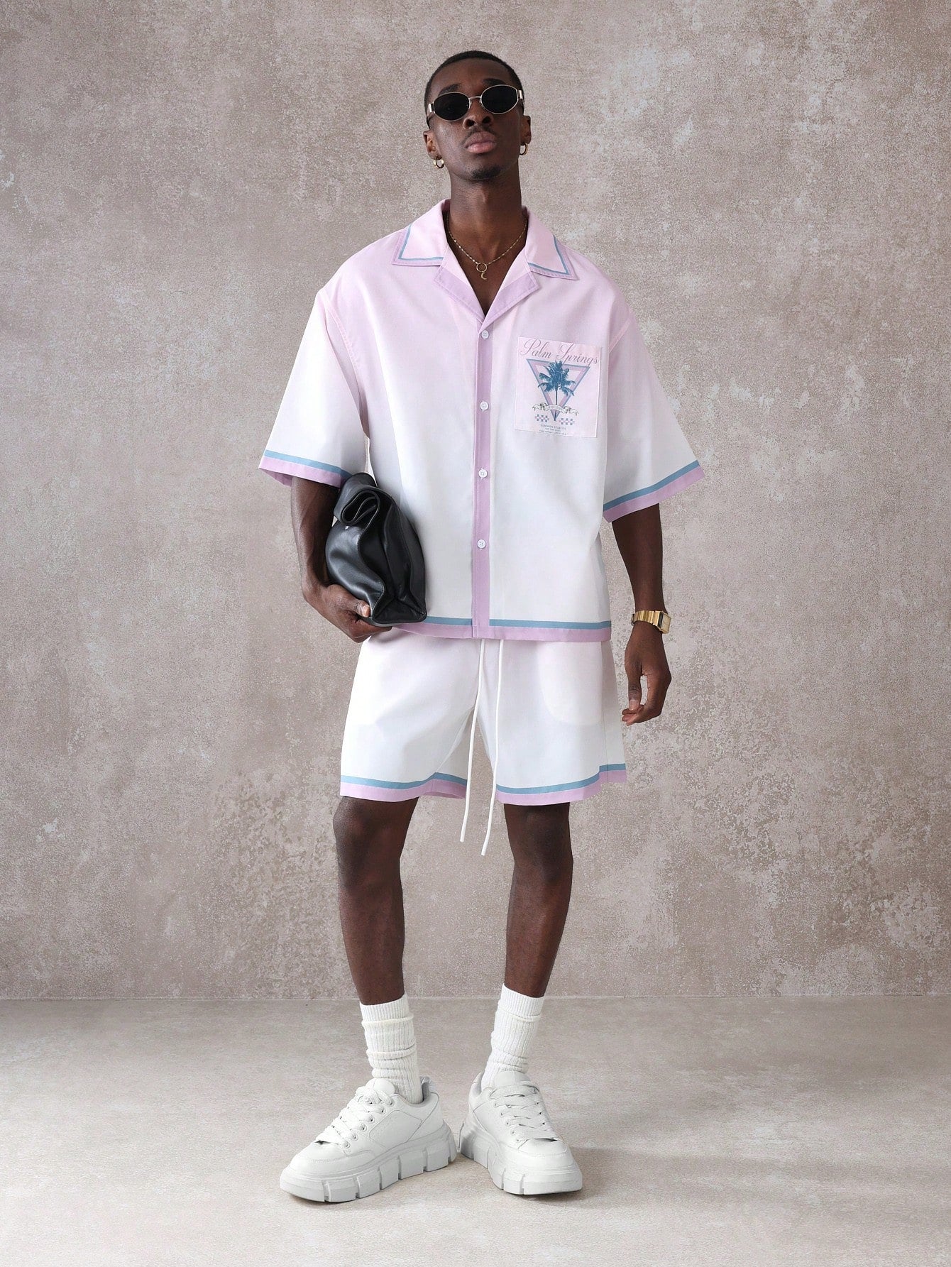 Palm Springs Summer Resort Shirt and Shorts Set