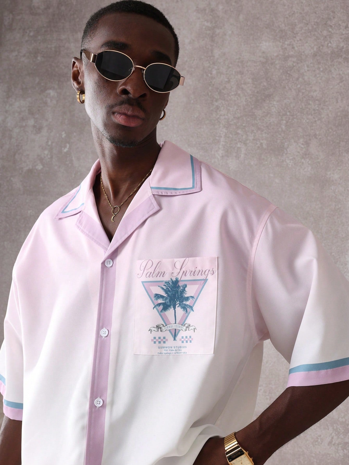 Palm Springs Summer Resort Shirt and Shorts Set