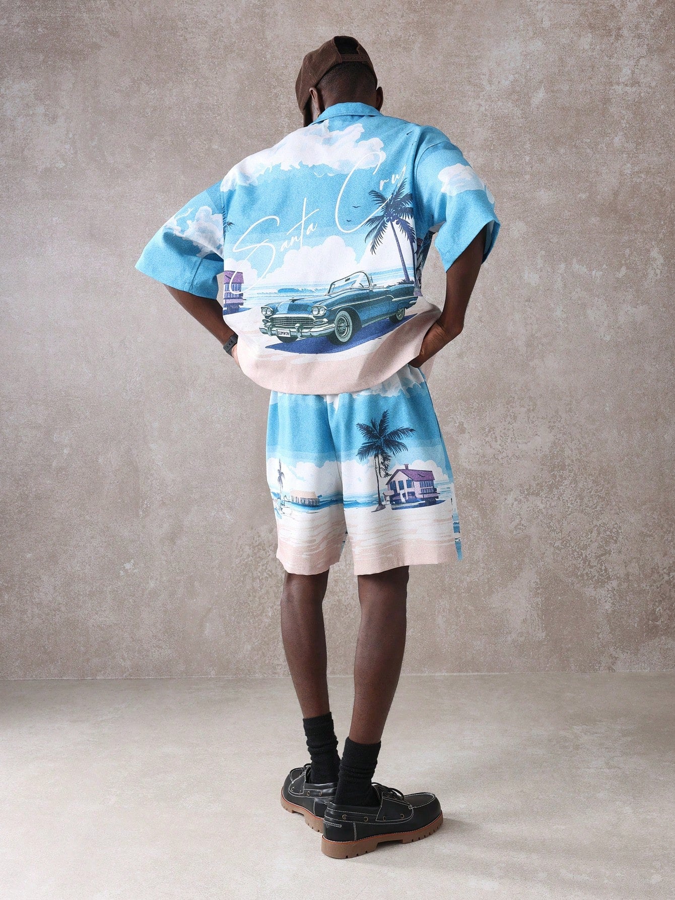 Boxy Fit Island Resort Shirt and Shorts Co-Ord Set