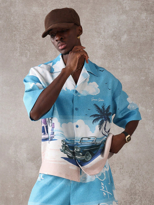 Boxy Fit Resort Style Summer Co-Ord Set
