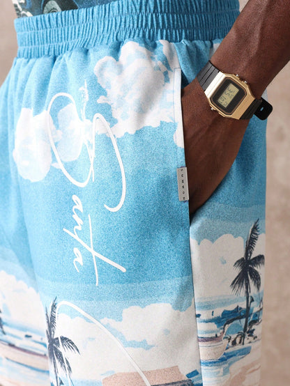 Boxy Fit Island Resort Shirt and Shorts Co-Ord Set