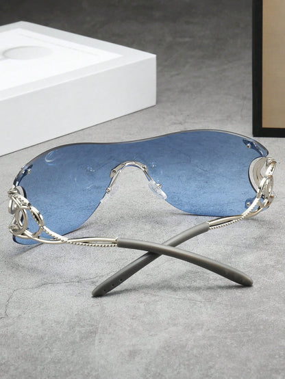 Women's Y2K One-Piece Snake Decor Fashion Glasses