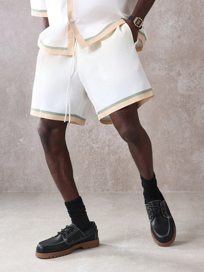 Palm Springs Resort Men’s Shirt and Shorts Summer Set