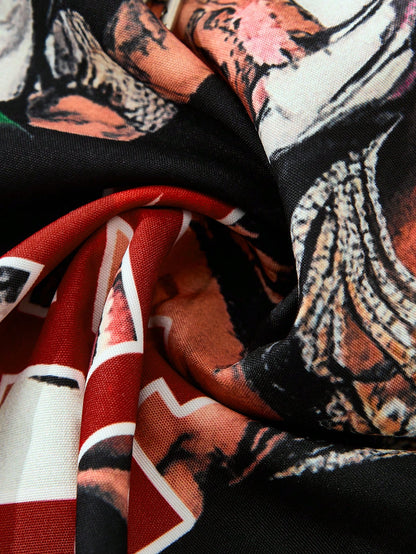 Men's Figure Graphic Street Life Woven Shorts