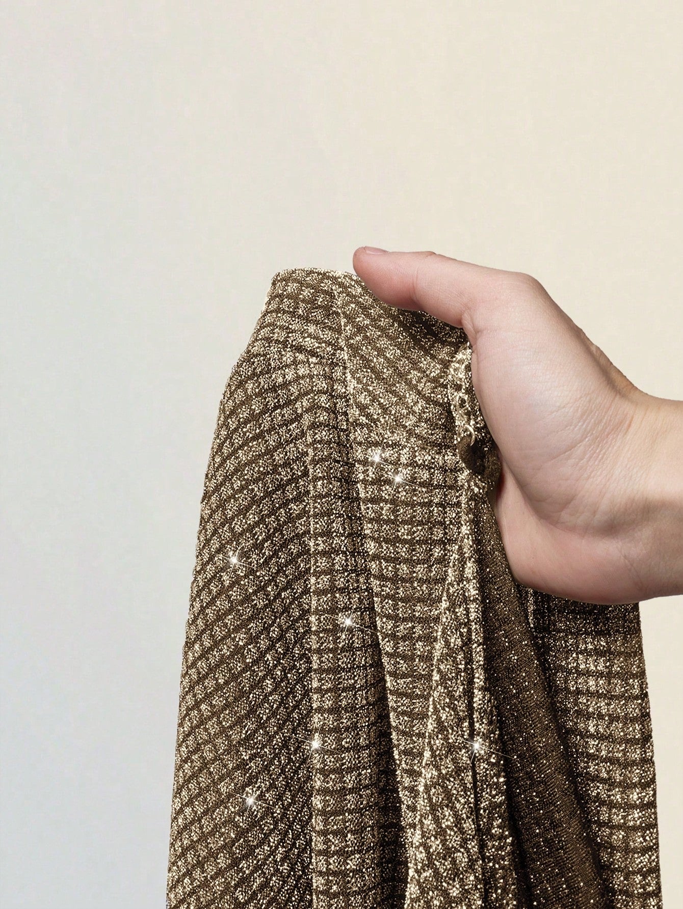 Women's Gold Asymmetrical Spaghetti Strap Mini Dress