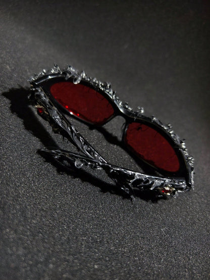 Handmade Resin Eyeball Futuristic Avant-Garde Glasses