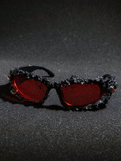 Handmade Resin Eyeball Futuristic Avant-Garde Glasses