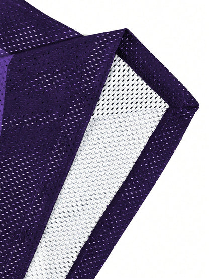 Purple Gothic Punk V-Neck Jersey