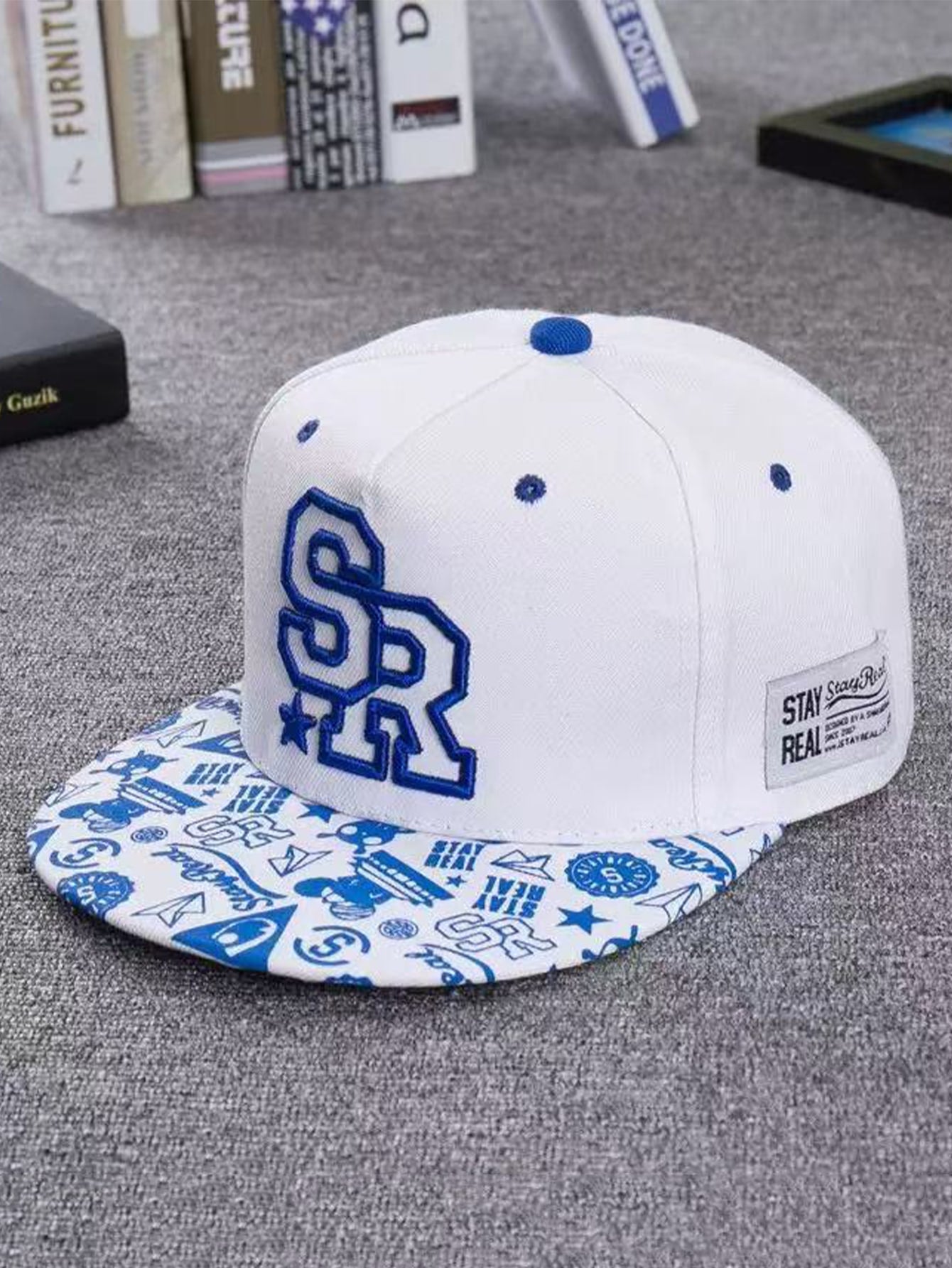 Men's Street Hip Hop Black & White Baseball Cap