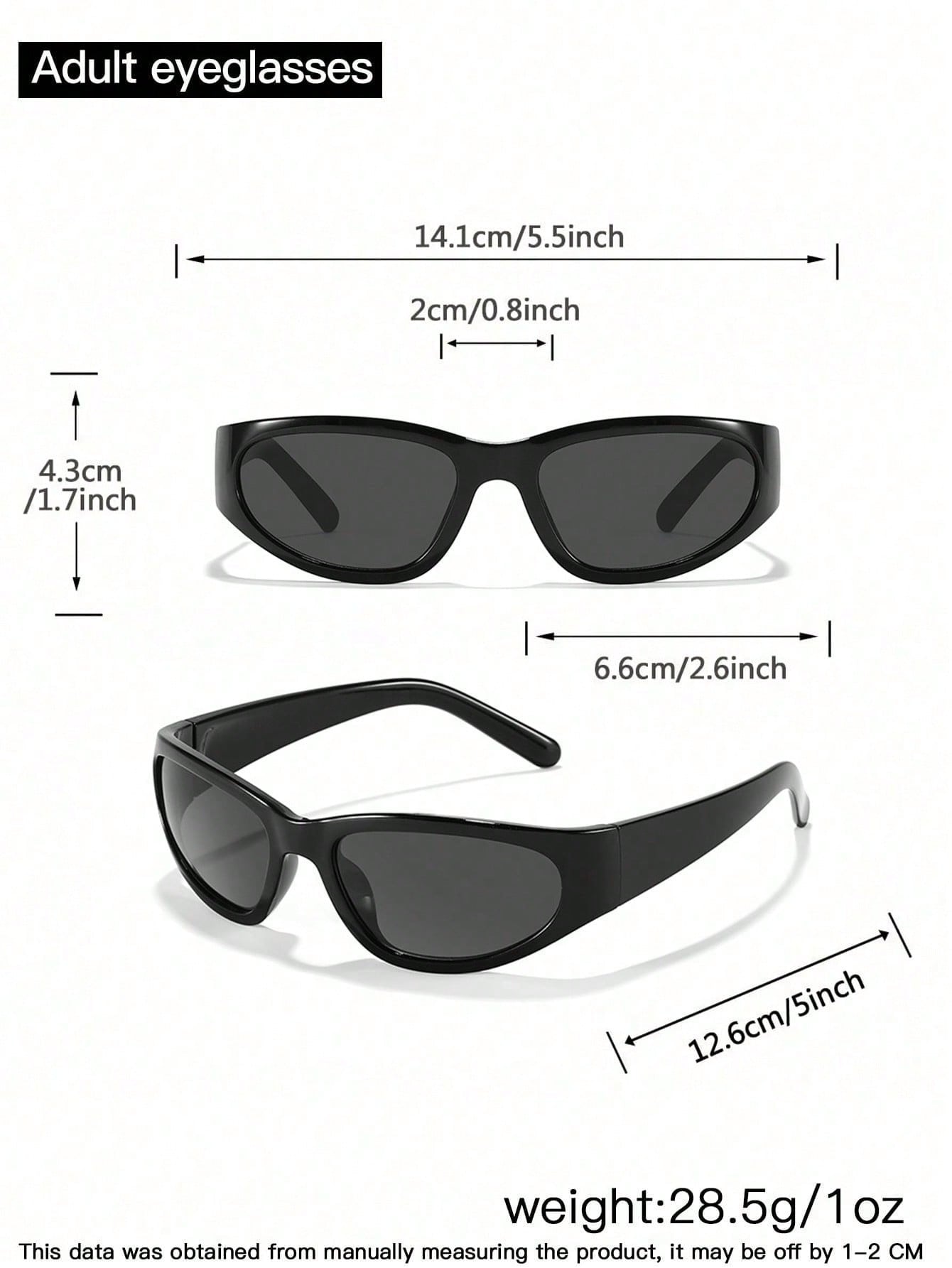 2Pk Men's Hip Hop Brown Rectangle Acrylic Fashion Frames