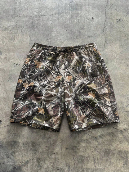 Men's Digital Print Loose Summer Woven Shorts