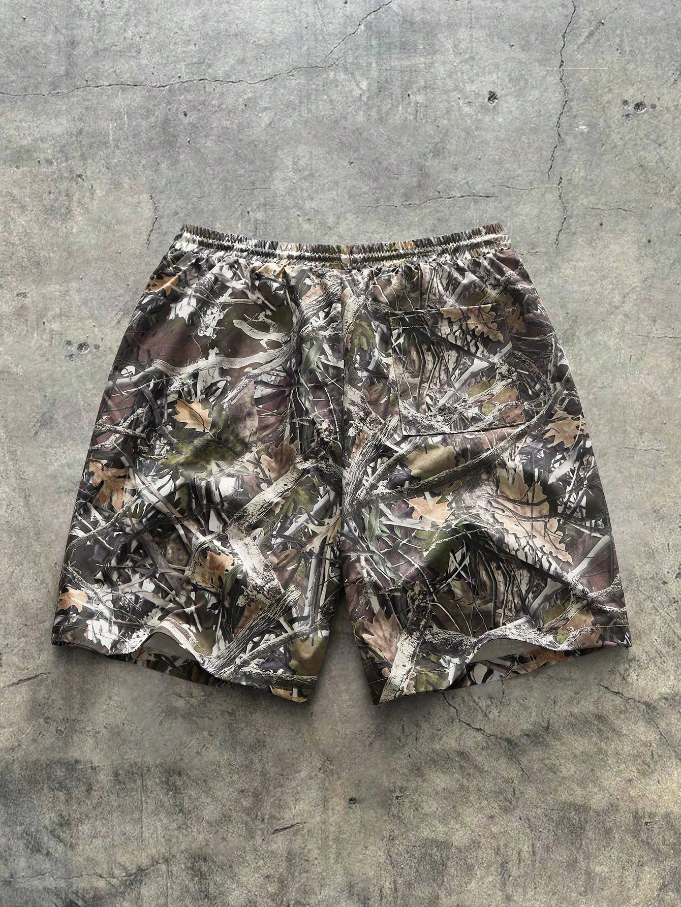 Men's Digital Print Loose Summer Woven Shorts