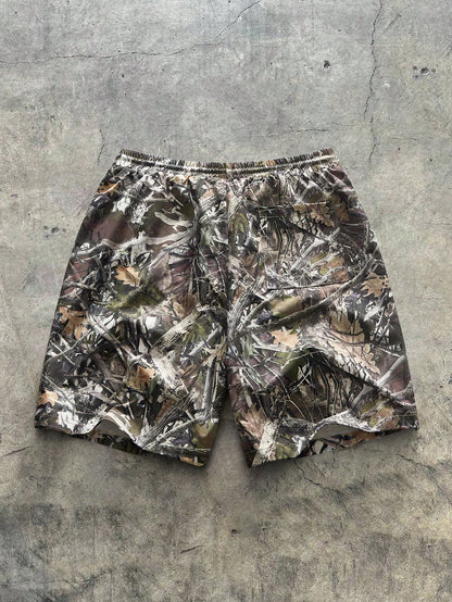 Men's Digital Print Loose Summer Woven Shorts