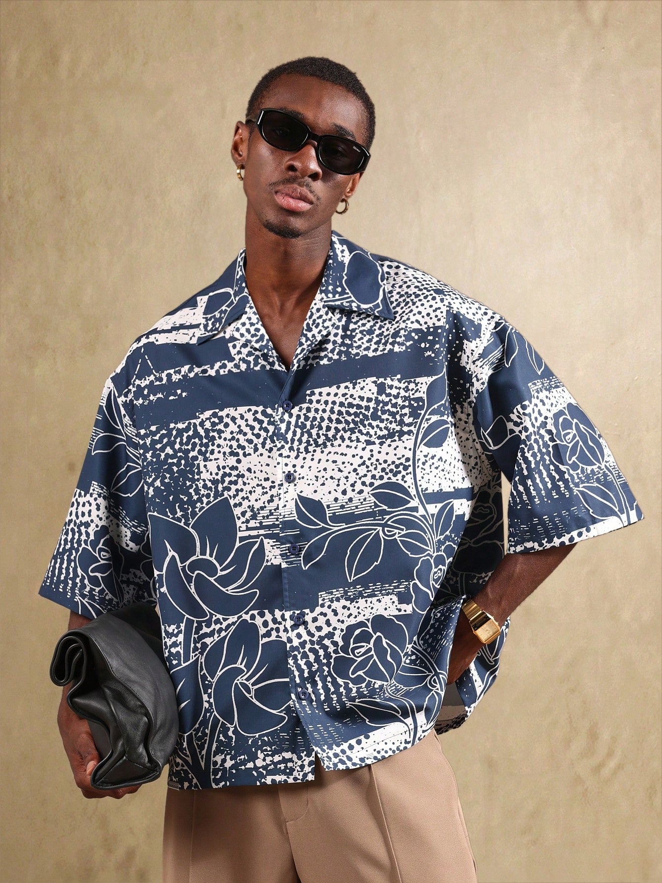 Resort Collection Floral Boxy Short Sleeve Shirt