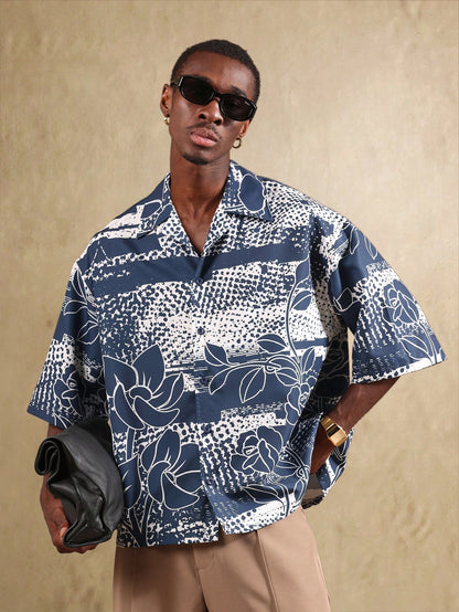 Resort Collection Floral Boxy Short Sleeve Shirt