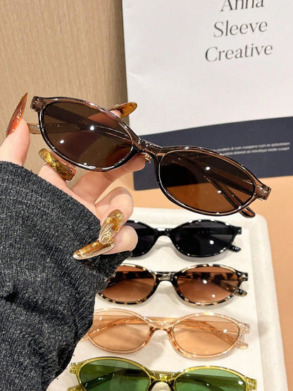 5pcs Women’s Geometric Full Frame Colorful Glasses