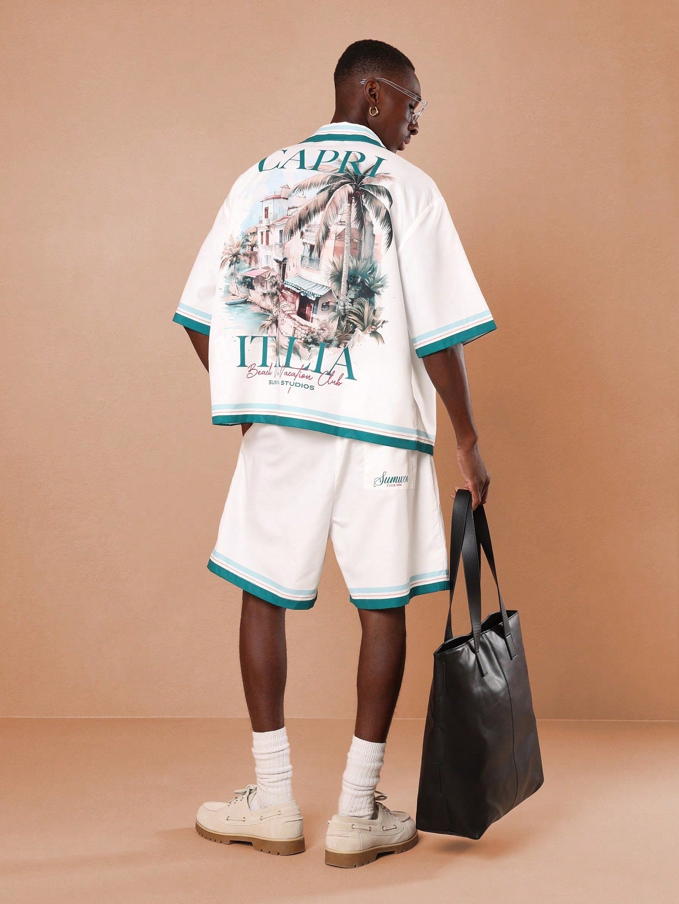 Capri Italia Summer Resort Shirt and Shorts Set