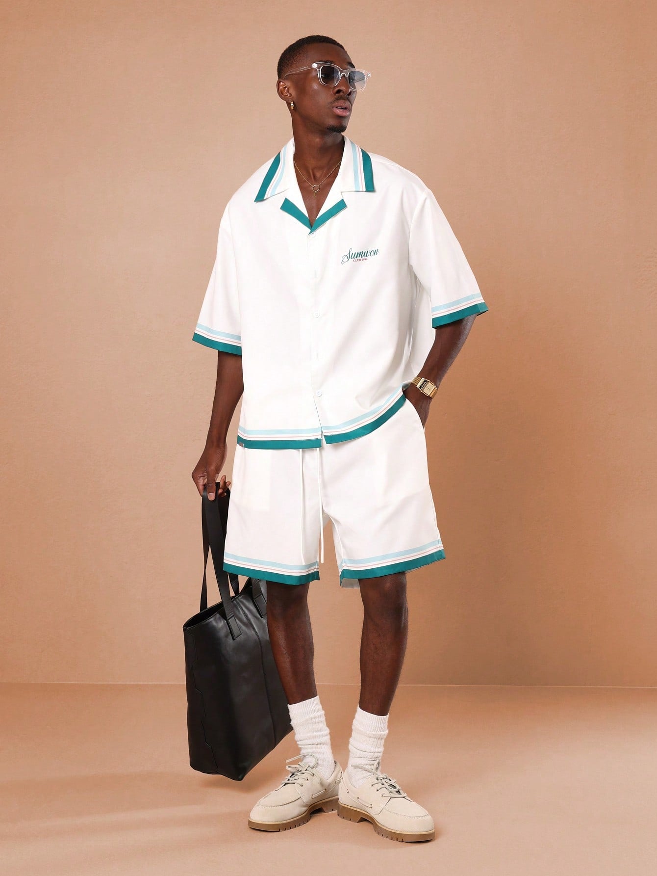 Capri Italia Summer Resort Shirt and Shorts Set