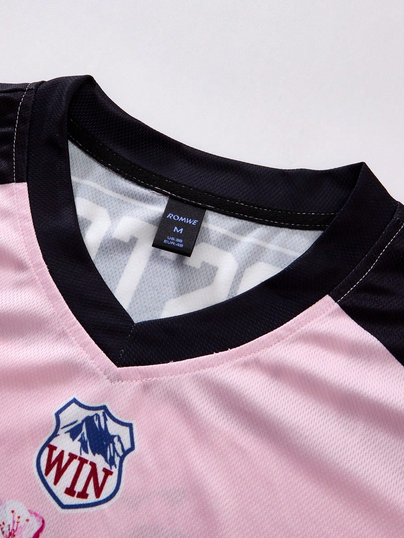 Prep Preppy Slogan Number Graphic Short Sleeve Jersey