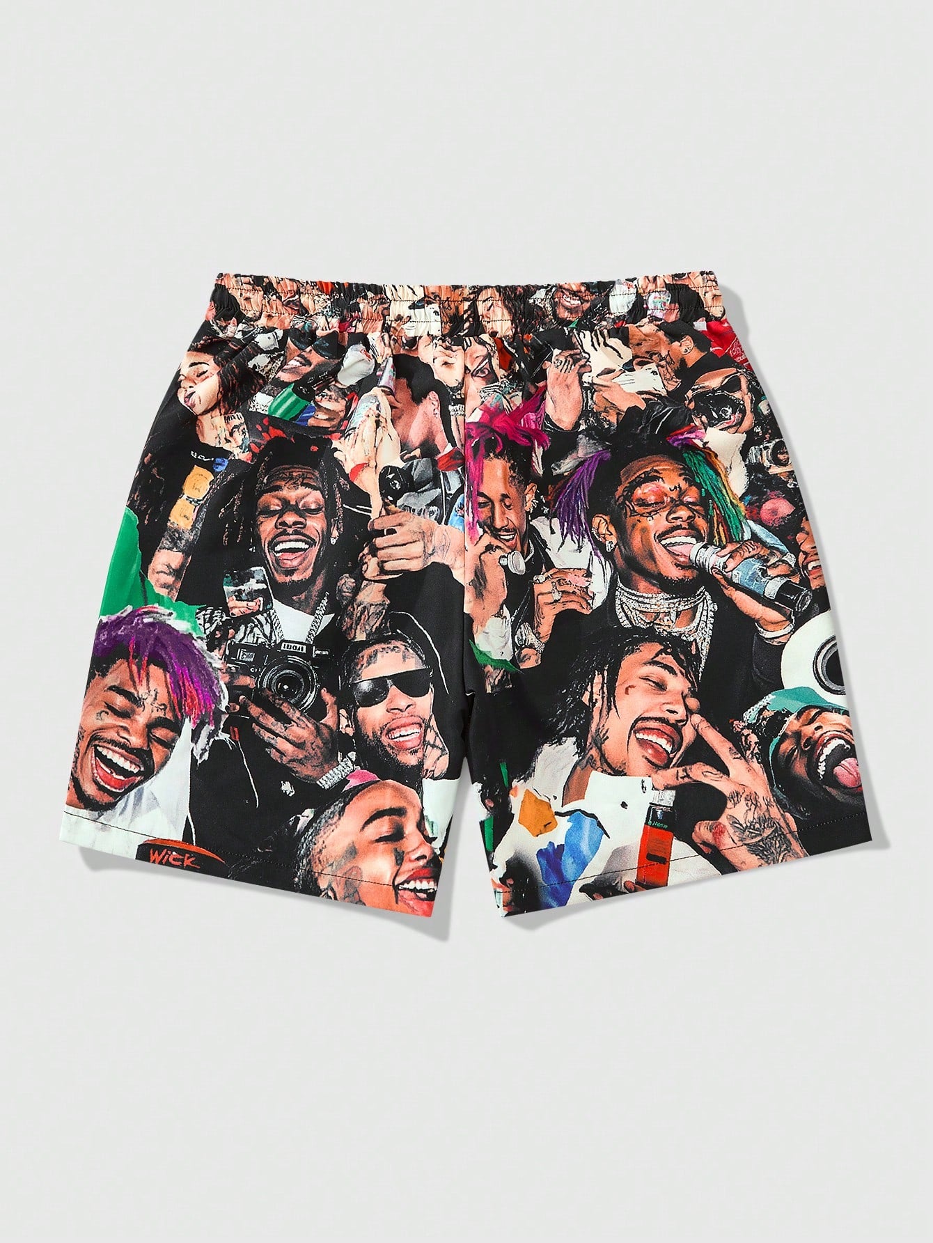 Men's Figure Graphic Street Life Woven Shorts