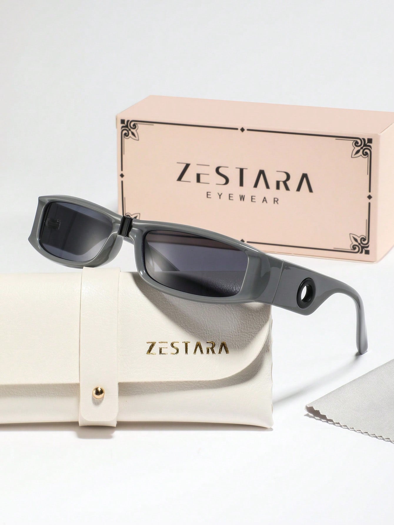 Women’s Narrow Rectangle Retro Chic Vacation Glasses