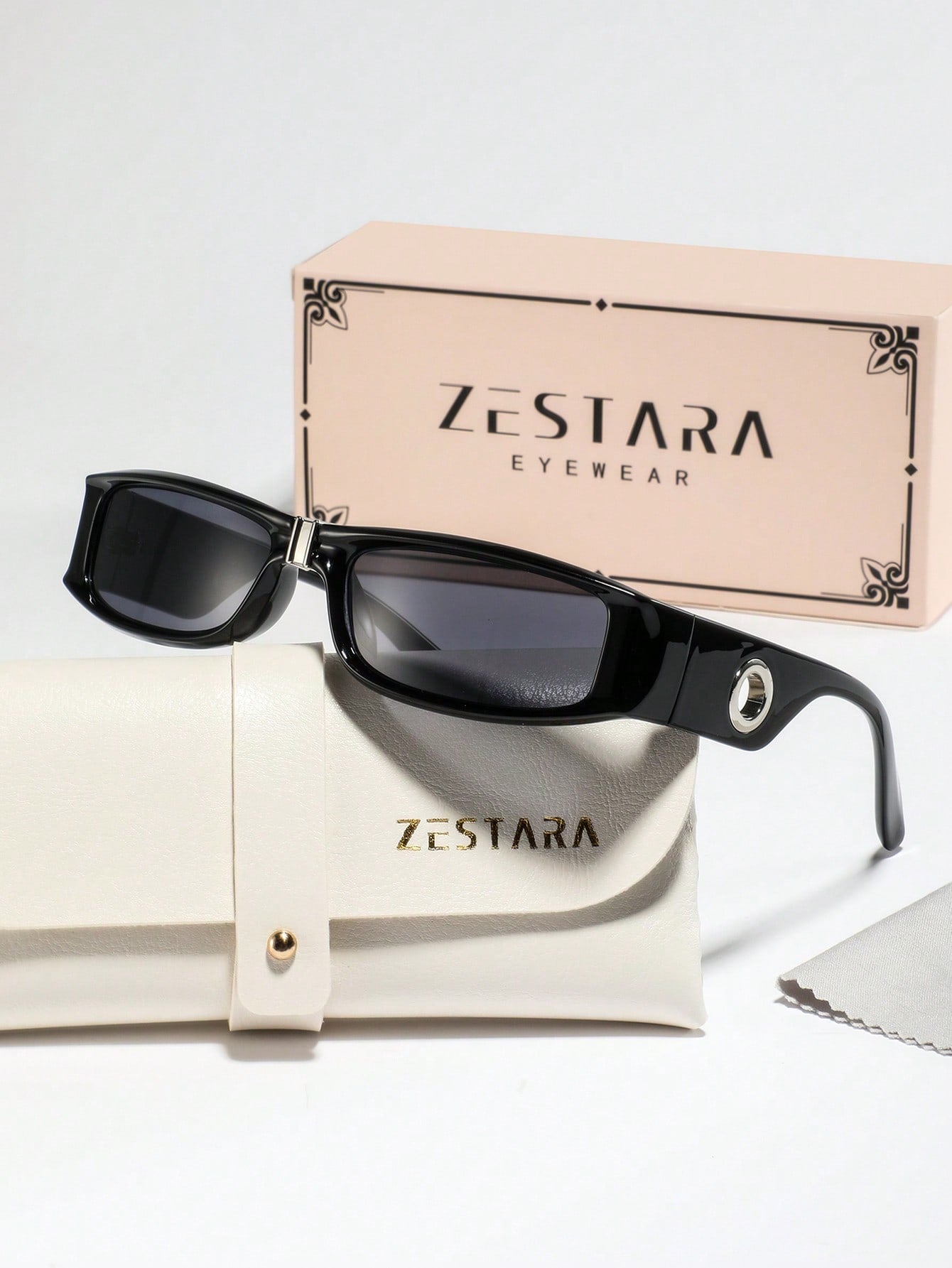 Women’s Narrow Rectangle Retro Chic Vacation Glasses