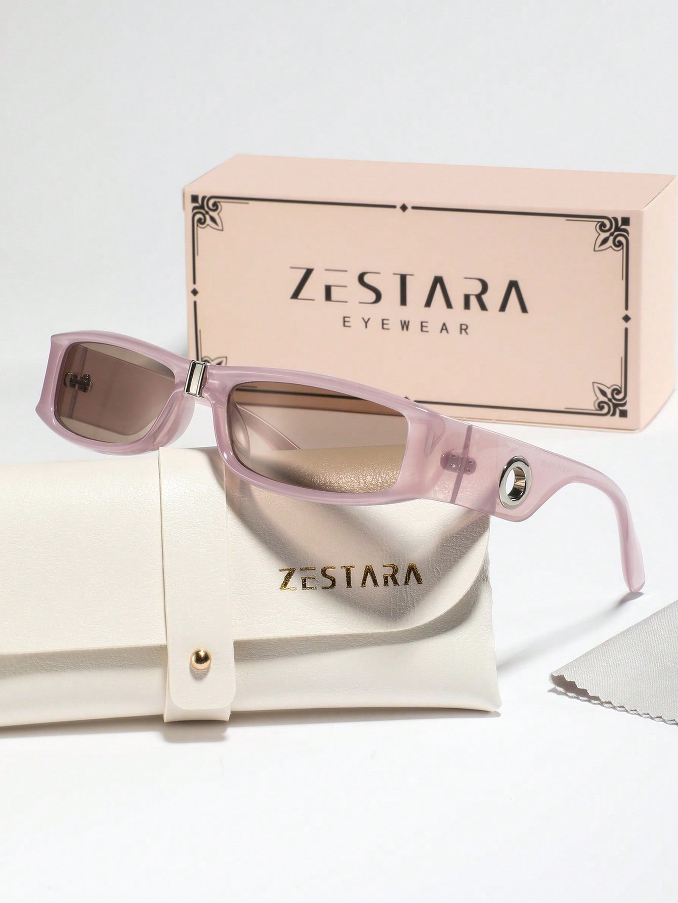 Women’s Narrow Rectangle Retro Chic Vacation Glasses