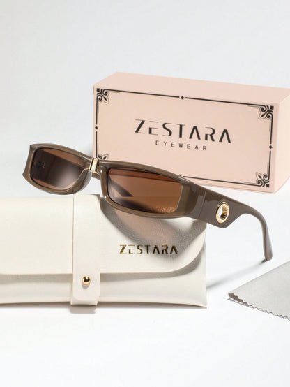 Women’s Narrow Rectangle Retro Chic Vacation Glasses