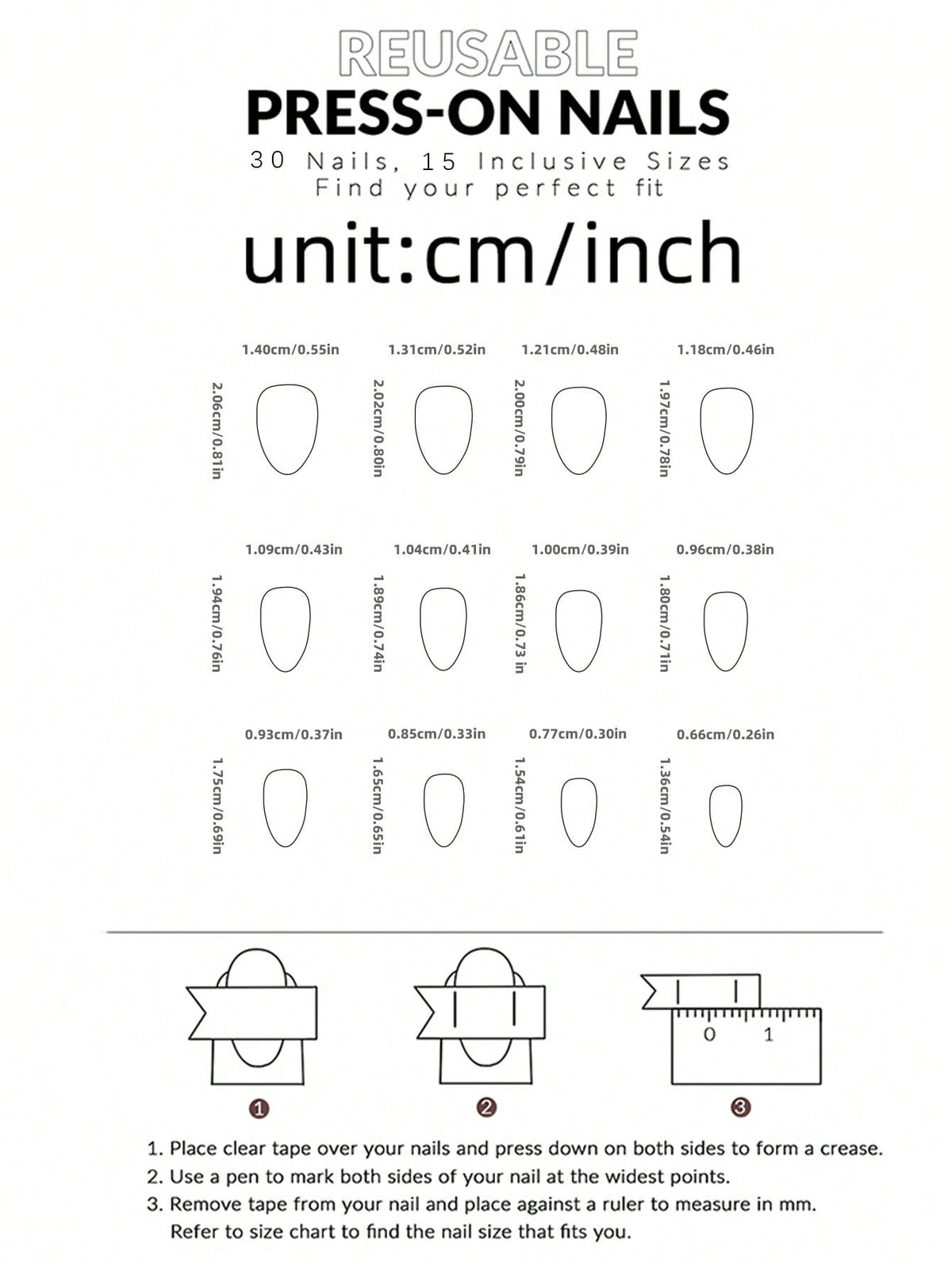 24pcs Y2K Star Rhinestone Long Almond Press-On Nails