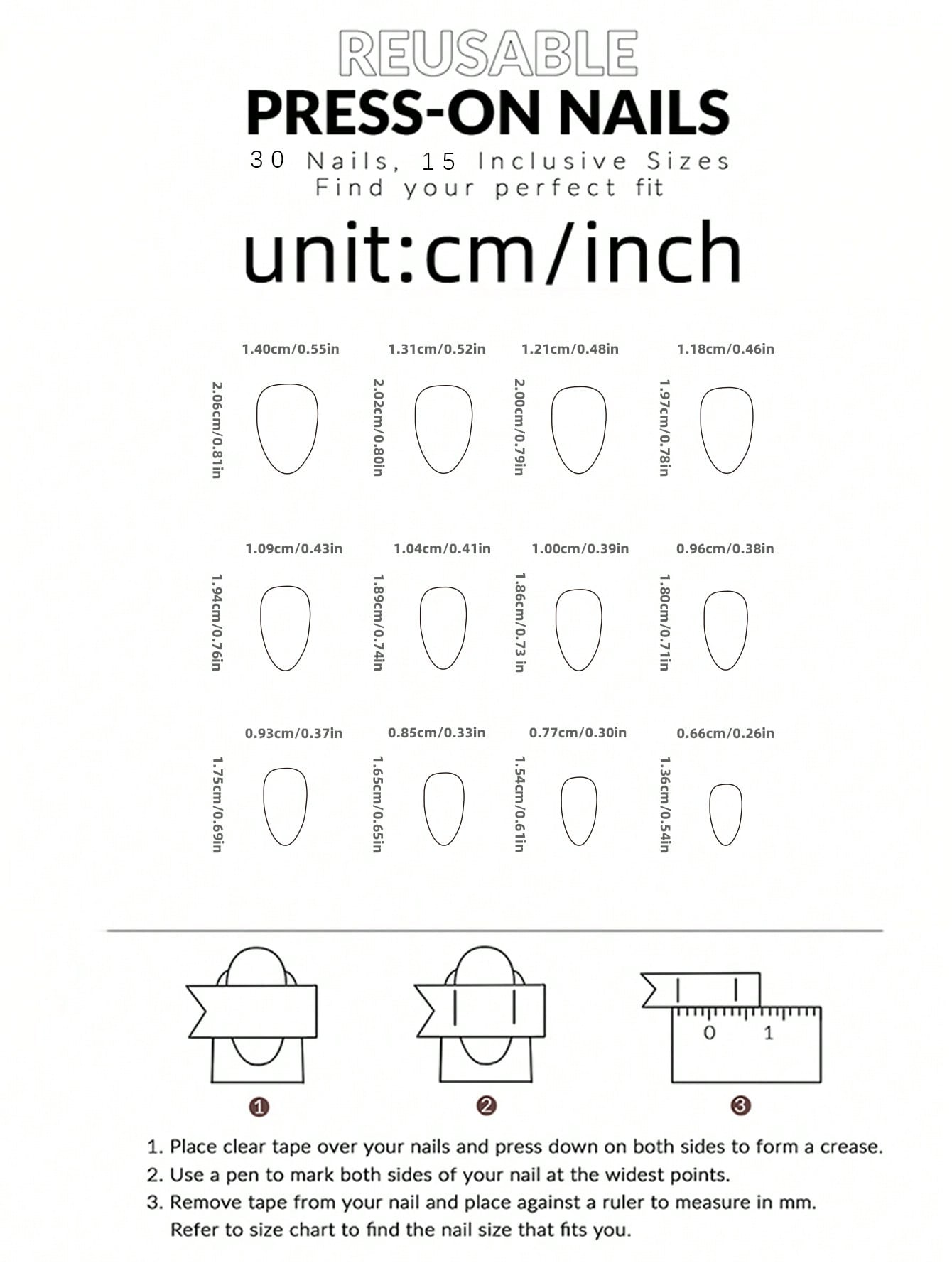 24pcs Y2K Star Rhinestone Long Almond Press-On Nails