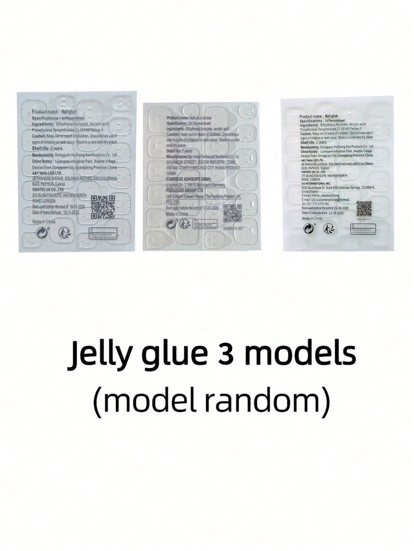 24pcs Y2K Star Rhinestone Long Almond Press-On Nails