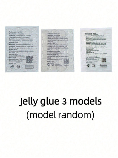 24pcs Y2K Star Rhinestone Long Almond Press-On Nails