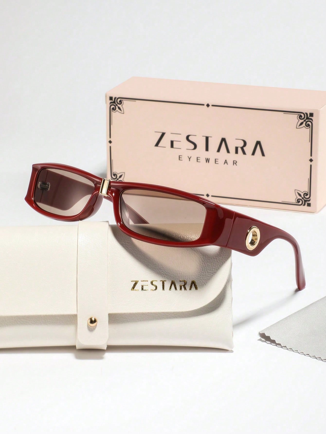 Women’s Narrow Rectangle Retro Chic Vacation Glasses