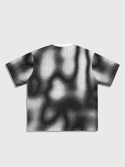 Multicolor Soccer Style V-Neck Contrast Striped Graphic Jersey