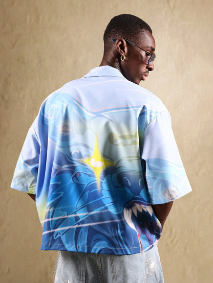 Artistic All-Over Print Short Sleeve Resort Shirt