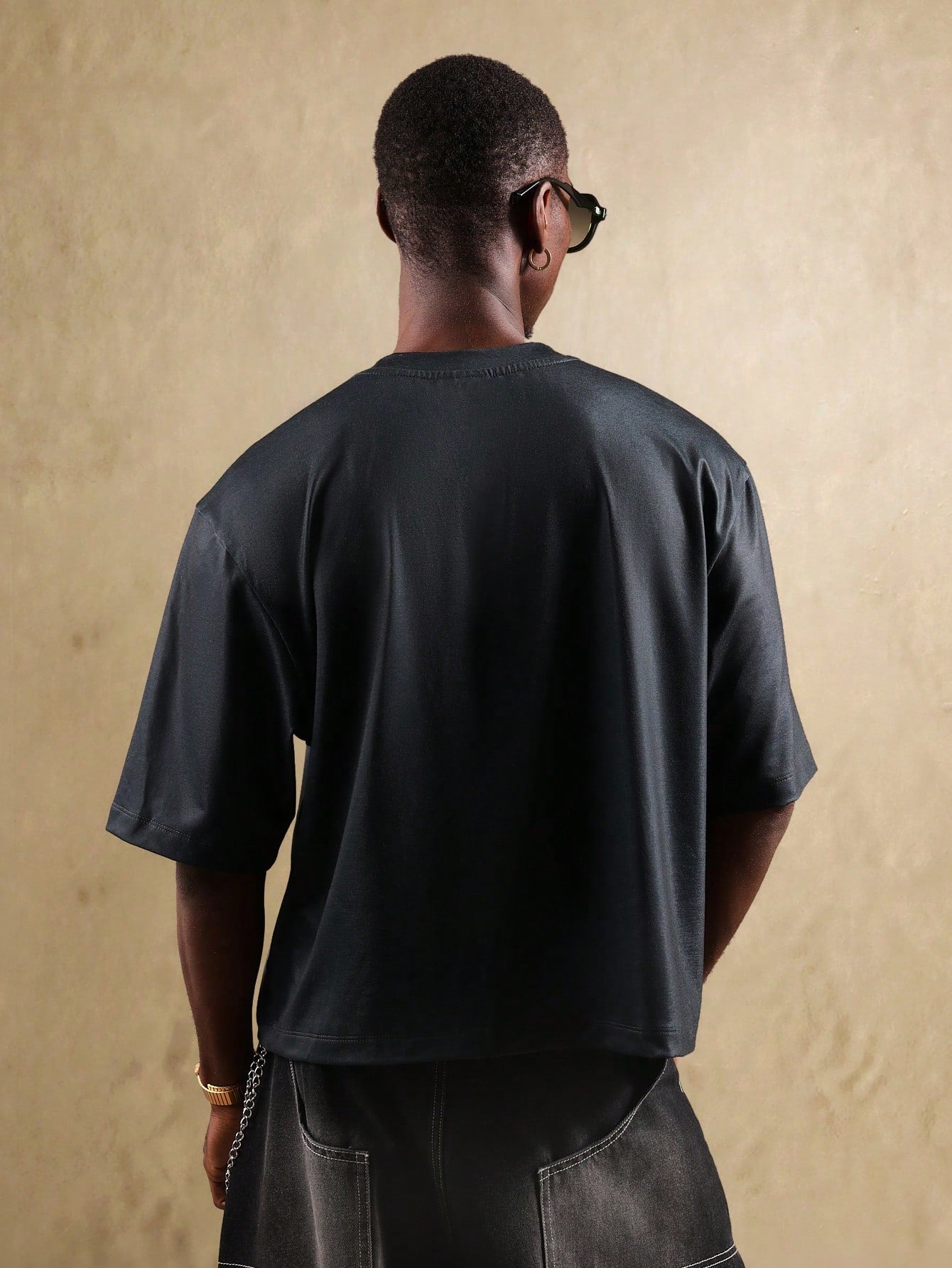Oversized Blurred Portrait Graphic Tee