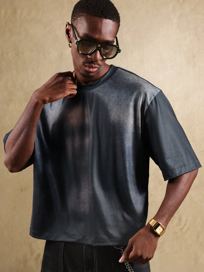 Oversized Blurred Portrait Graphic Tee