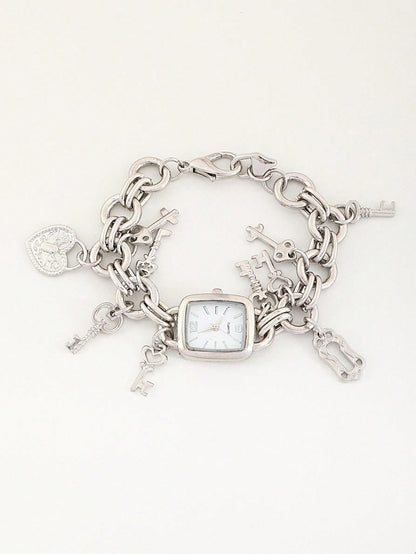 Retro Bohemian Women’s Diamond Key Bracelet Watch