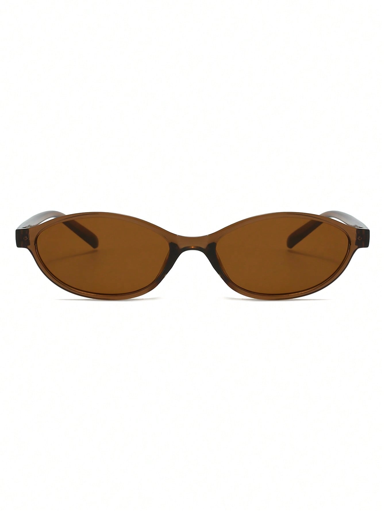 Vintage Oval Brown Small Frame Fashion Glasses