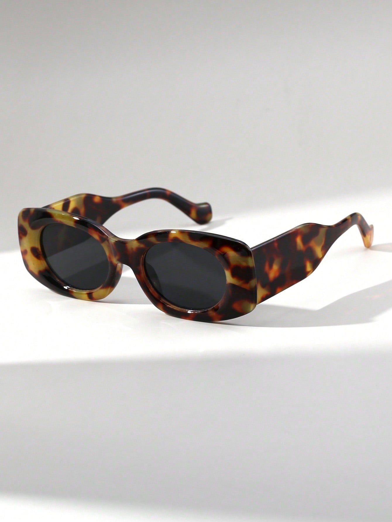 Retro Cat-Eye Marble Pattern Y2K Fashion Glasses