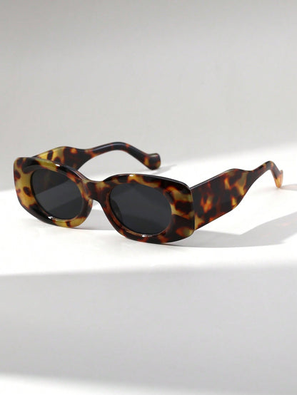 Retro Cat-Eye Marble Pattern Y2K Fashion Glasses