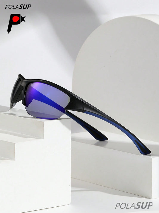 Men's Polarized Half-Frame Sports Cycling Sunglasses