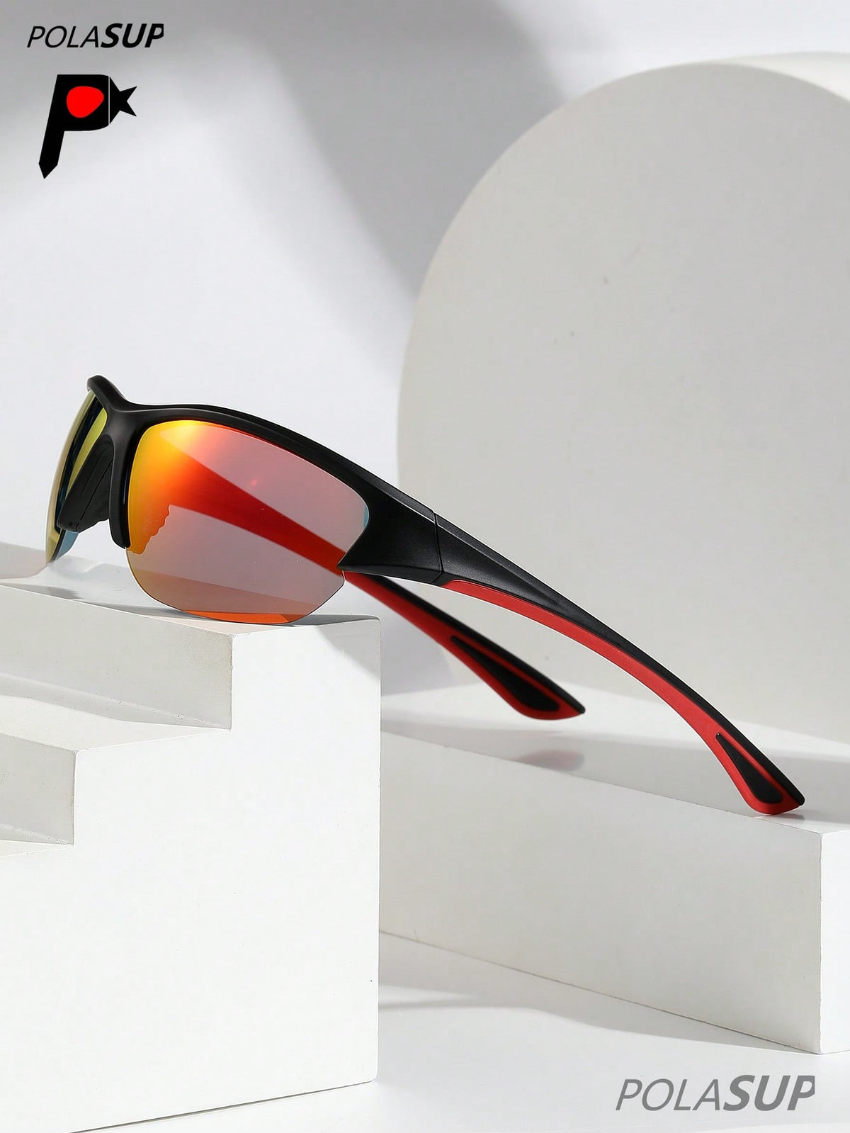 Men's Polarized Half-Frame Sports Cycling Sunglasses