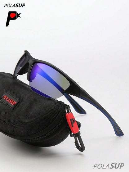Men's Polarized Half-Frame Sports Cycling Sunglasses