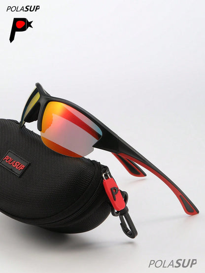 Men's Polarized Half-Frame Sports Cycling Sunglasses