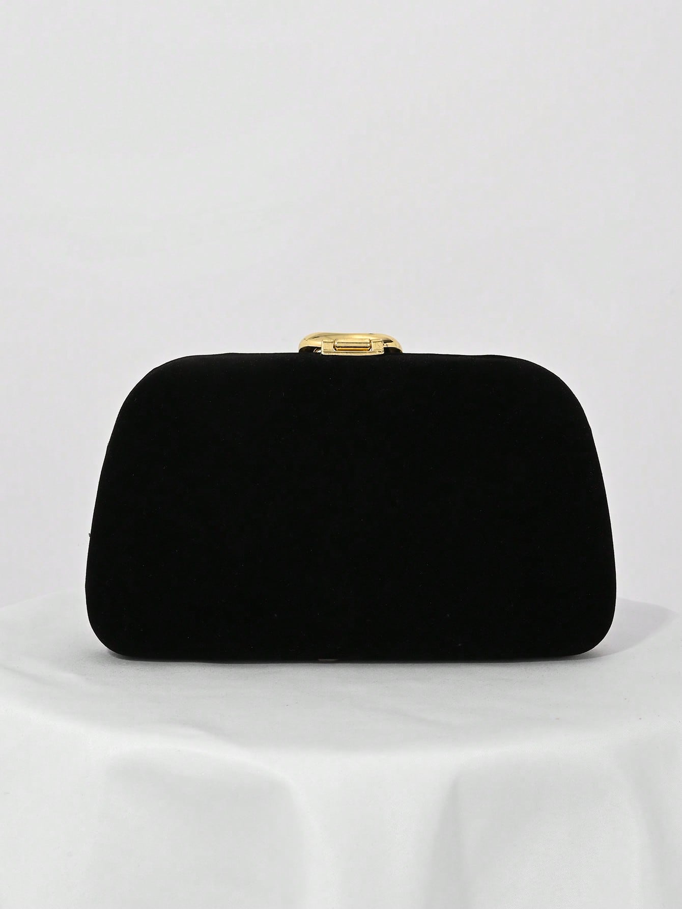 Elegant Velvet Evening Clutch Bag with Rhinestone Chain