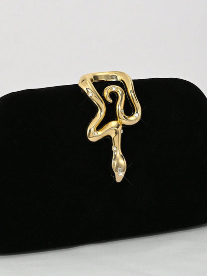 Elegant Velvet Evening Clutch Bag with Rhinestone Chain